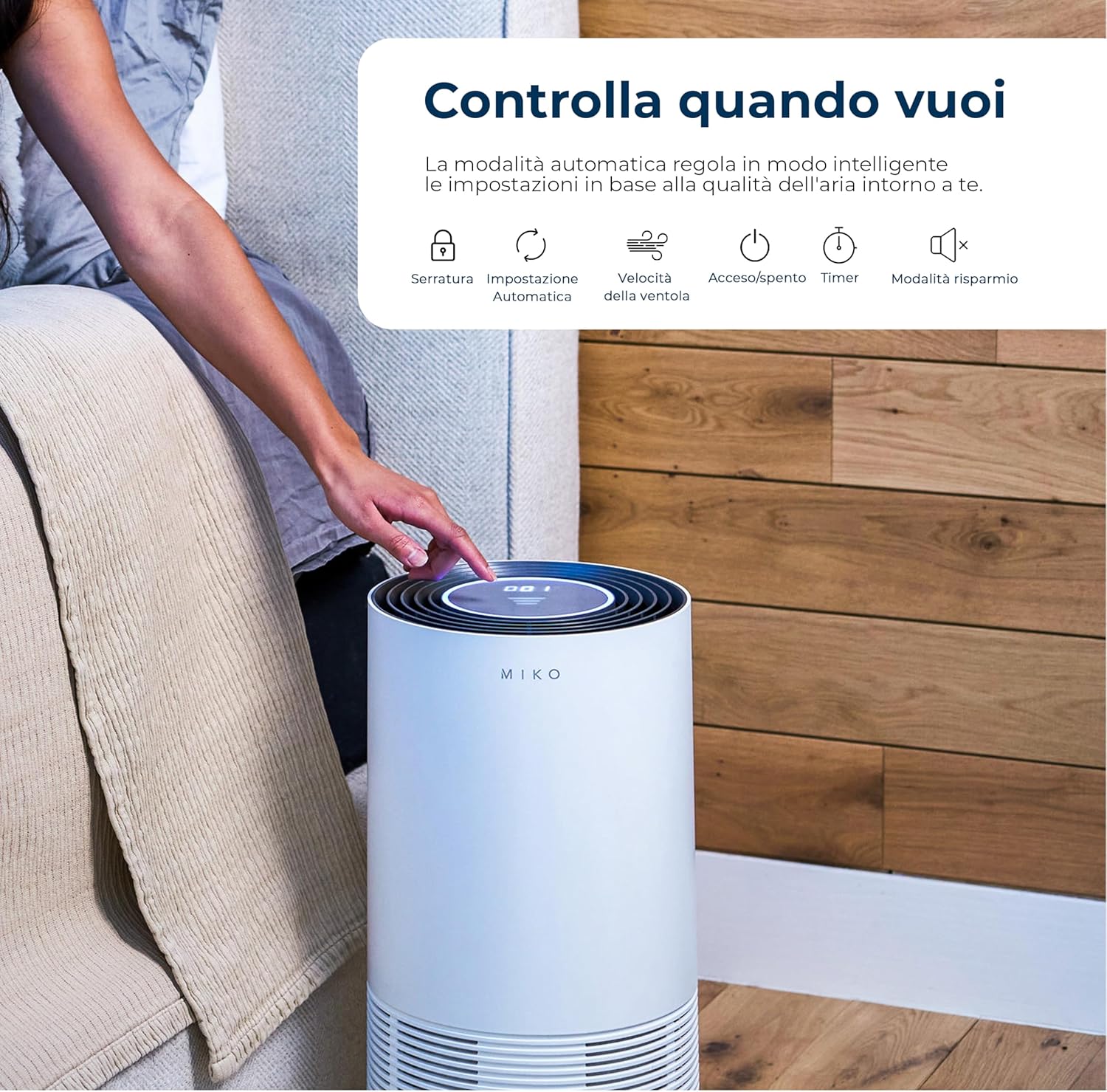 Miko Deumidificatore 1000ml Mini Portatile e Silenzioso - immagine 4