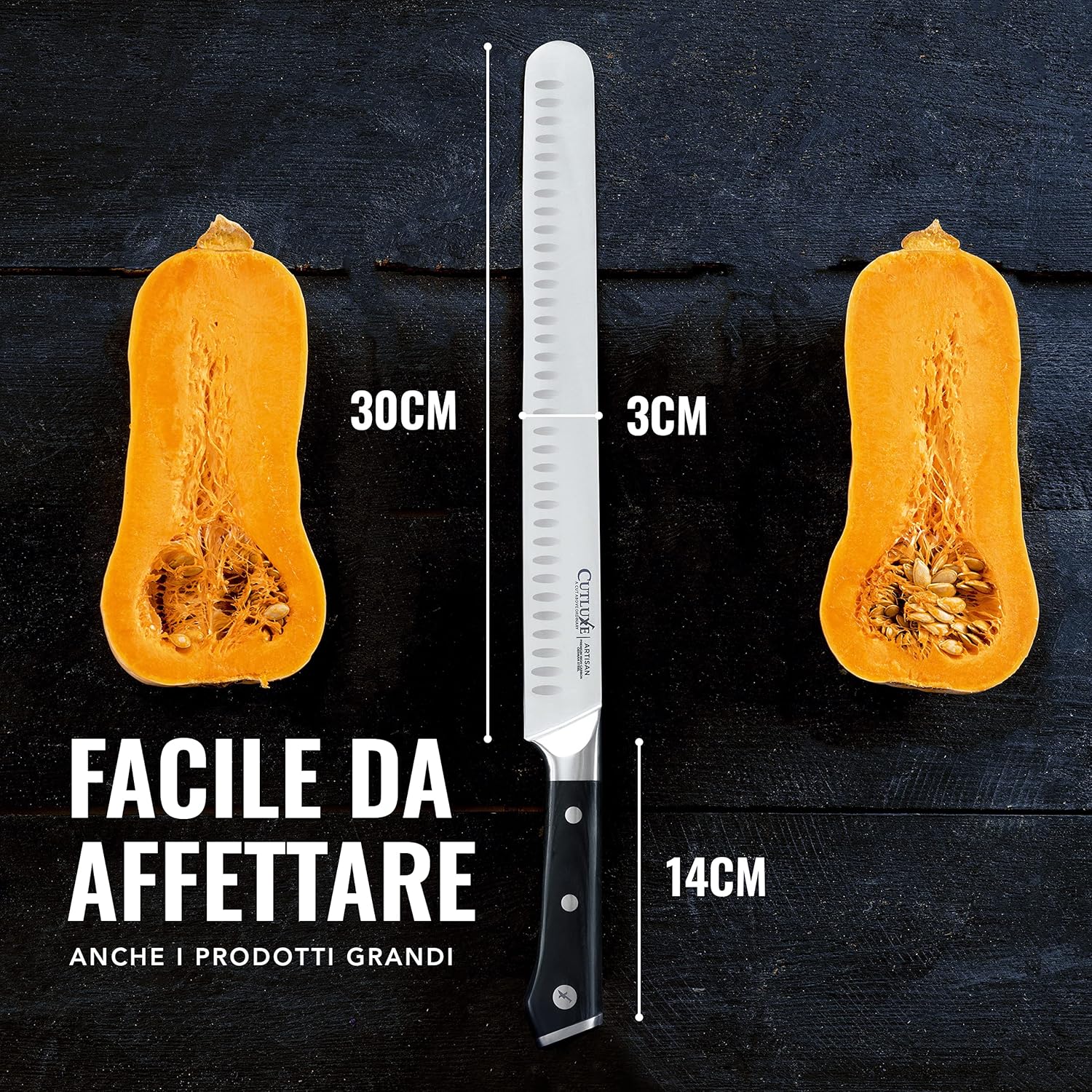 Cutluxe Coltello da Prosciutto Professionale 30cm - immagine 7