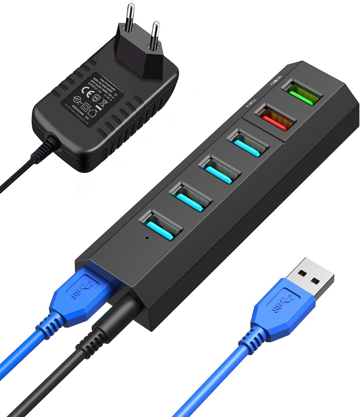 Vansuny Hub USB 3.0 Alimentato 6 in 1 - immagine 1