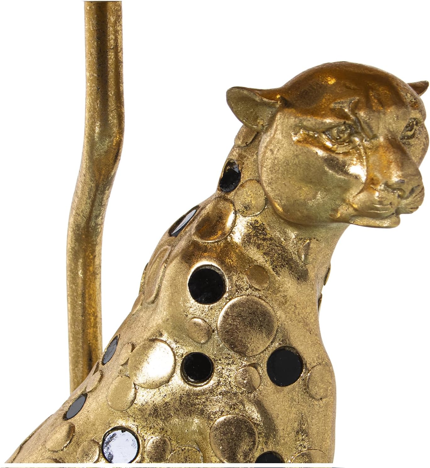 LÁMPARA SOBREMESA RESINA PANTERA DORADA 1XE27 - immagine 3