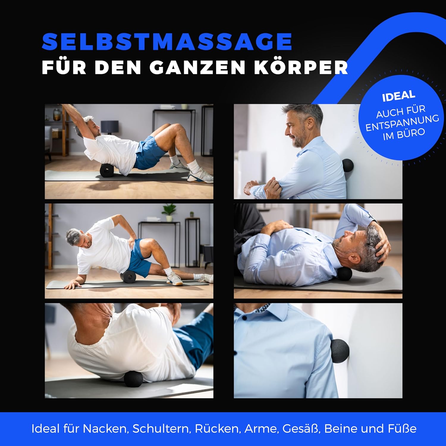 Set Rullo per Fascia e Palloni da Massaggio - immagine 4