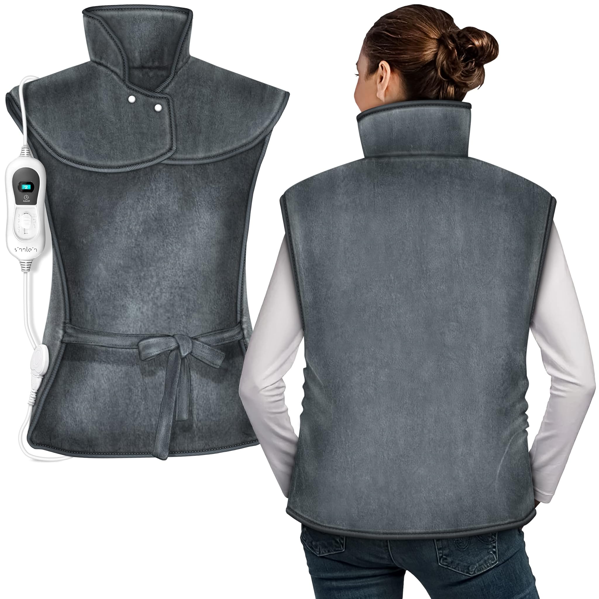 Termoforo Elettrico 60x85cm per Spalle, Collo e Schiena