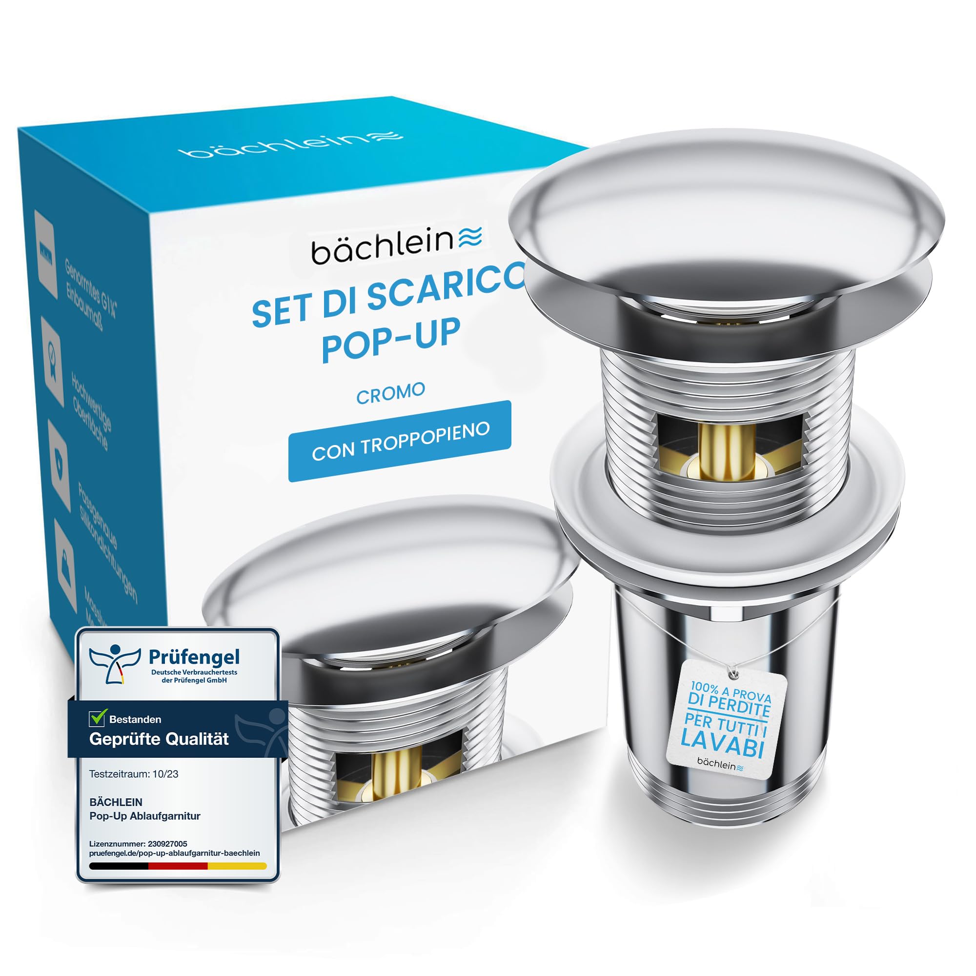 Bächlein Kit Piletta Universale con Troppopieno