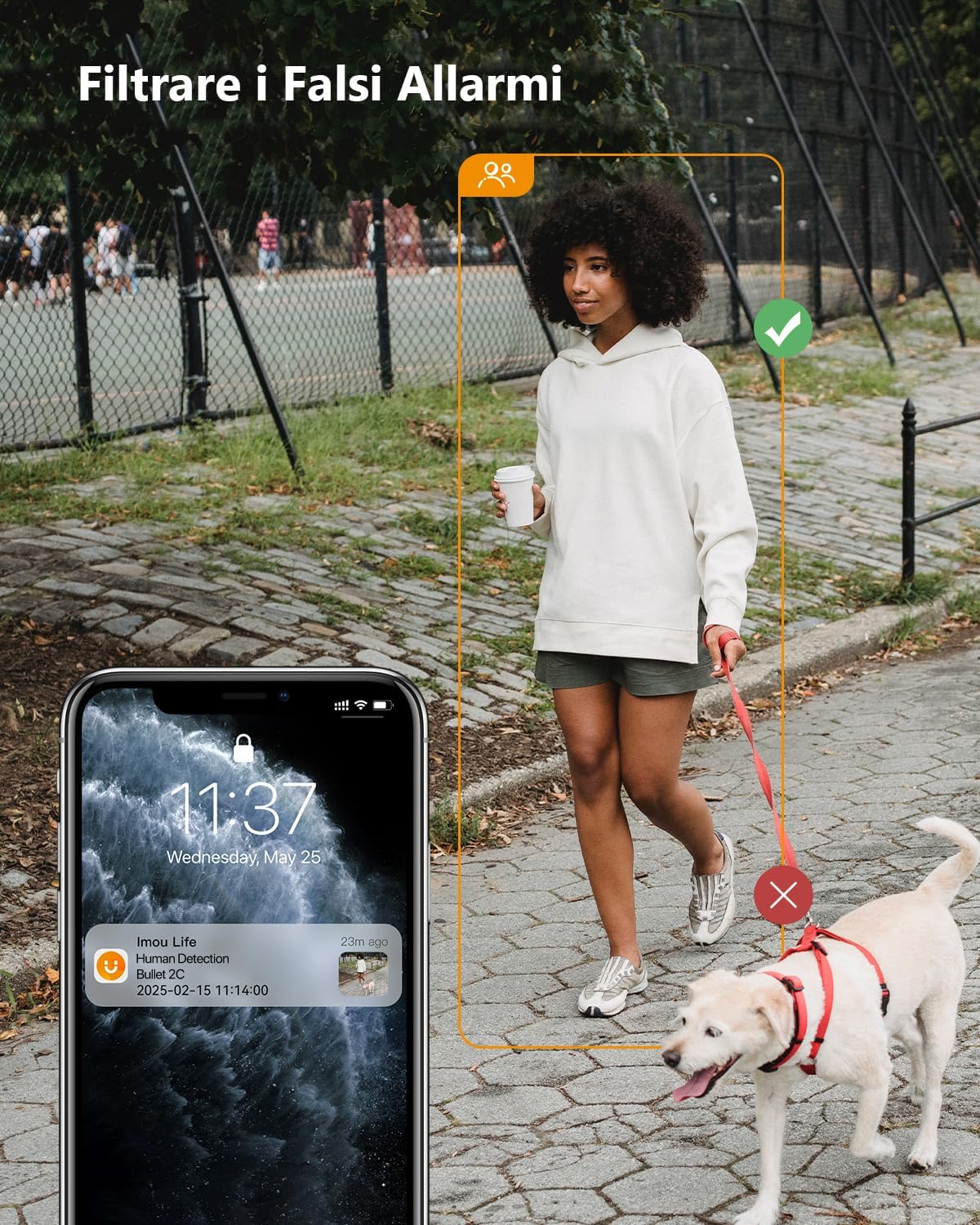 Imou Bullet 2C - Telecamera WiFi Esterna 3MP 2K - immagine 4