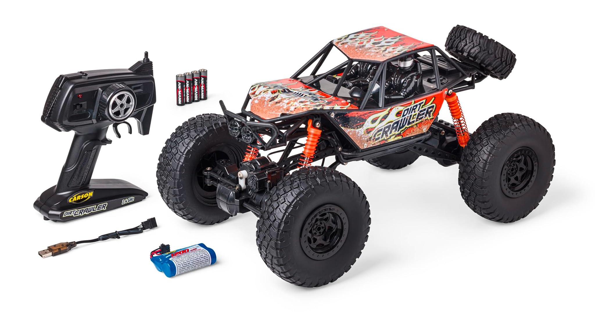 CARSON Dirt Crawler 4x4 1:8 RTR, Arancione