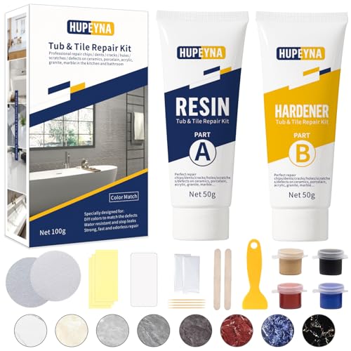 Hupeyna Kit Riparazione Vasca Doccia Ceramica e Smalto