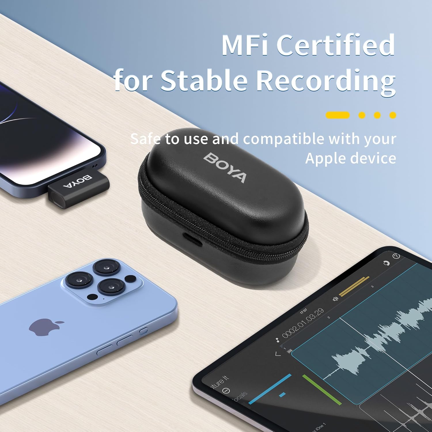 Boya OMIC-D Microfono Lavalier Wireless per iPhone - immagine 6