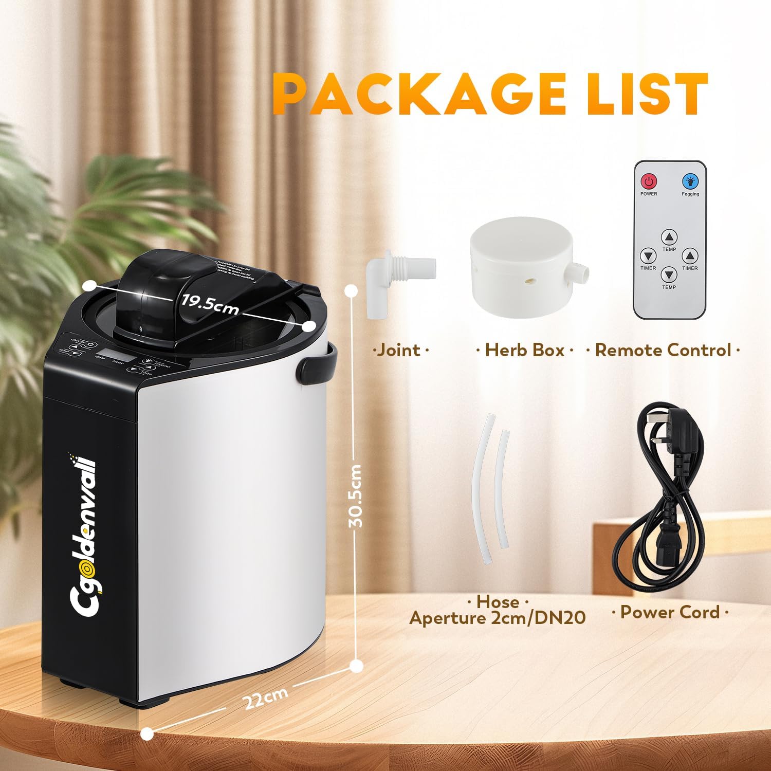 CGOLDENWALL Sauna a Vapore Portatile 3L - immagine 2