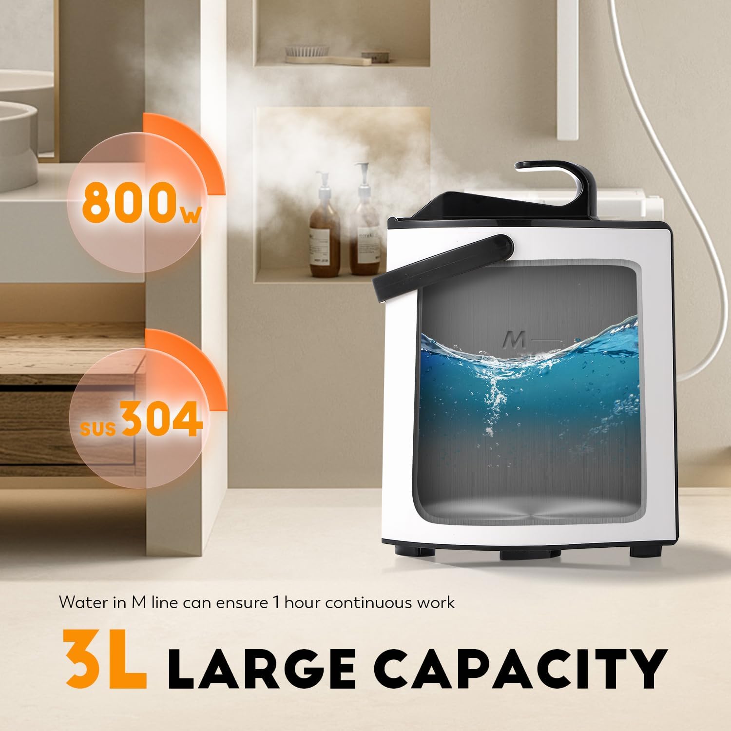 CGOLDENWALL Sauna a Vapore Portatile 3L - immagine 4