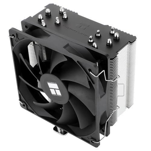 TR Burst Assassin 120 SE Raffreddatore CPU, altezza 148 mm, ventola PWM 120 mm con velocità 1550 RPM, 6 tubi di calore, per Intel 1700/1851/1150/1151/1200, AM4/AM5, raffreddamento PC, nero (BA120SE)