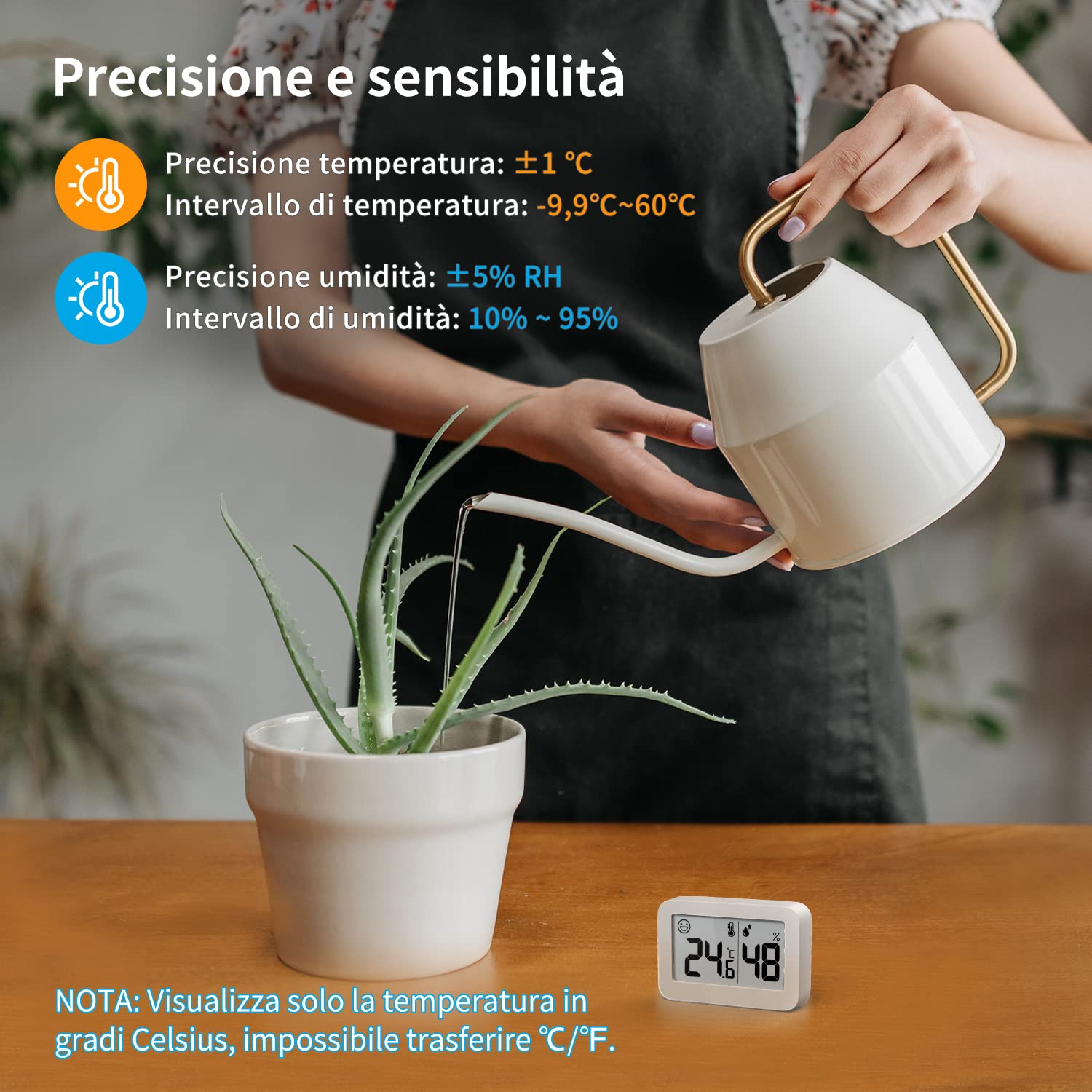 Doomay 2-Pack Mini Igrometri per Interni - immagine 4