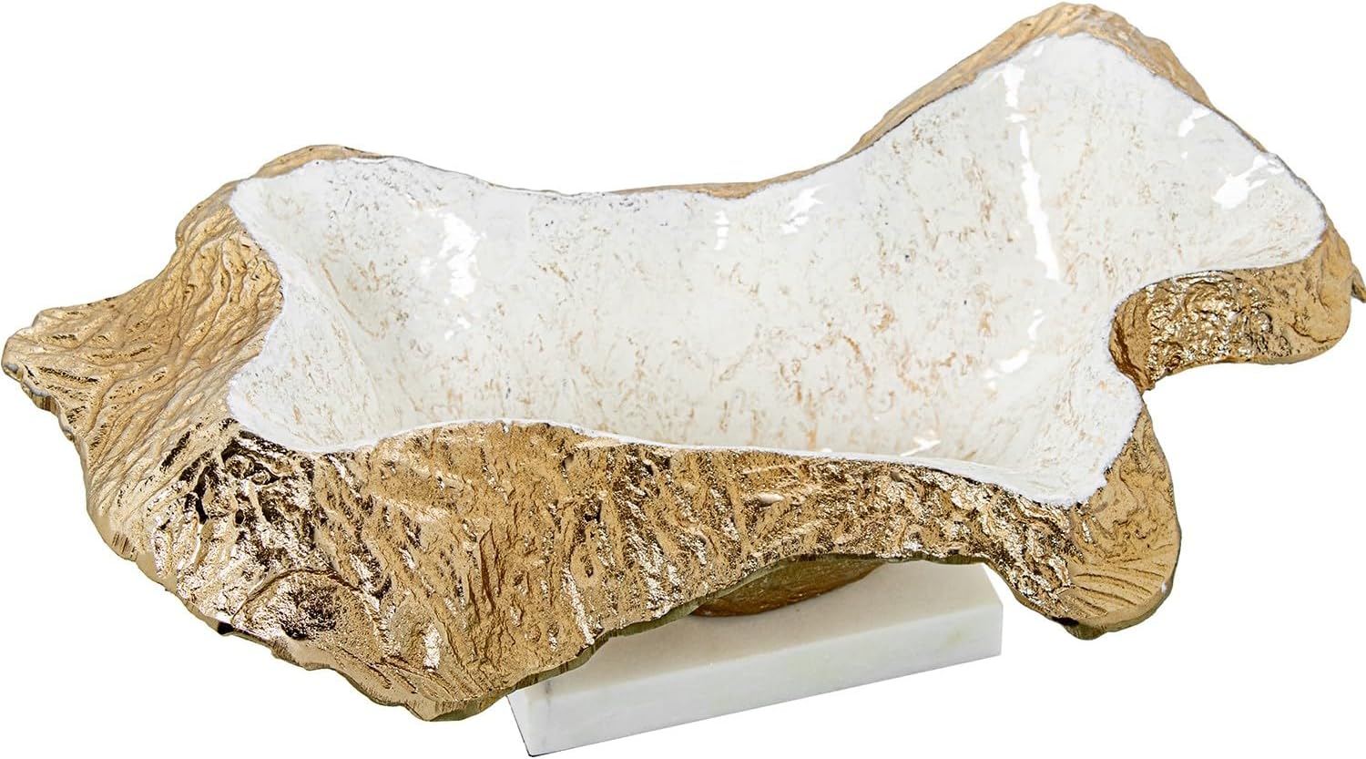 DRW Centrotavola Allungato in Alluminio Oro