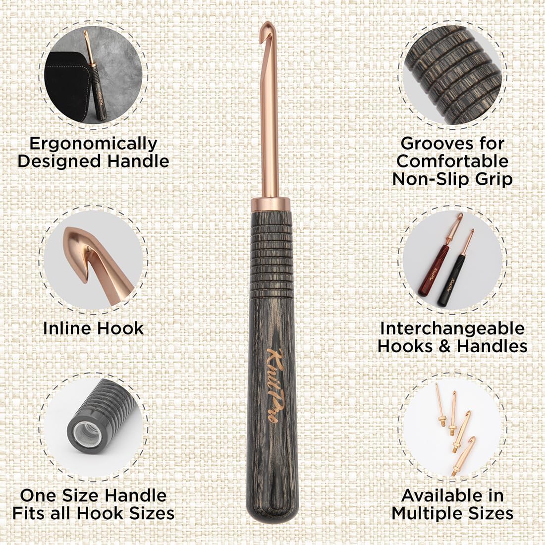 KnitPro Oasis Inter. set di uncinetti 2,0-5,0 mm Starter - 1 pz - immagine 4