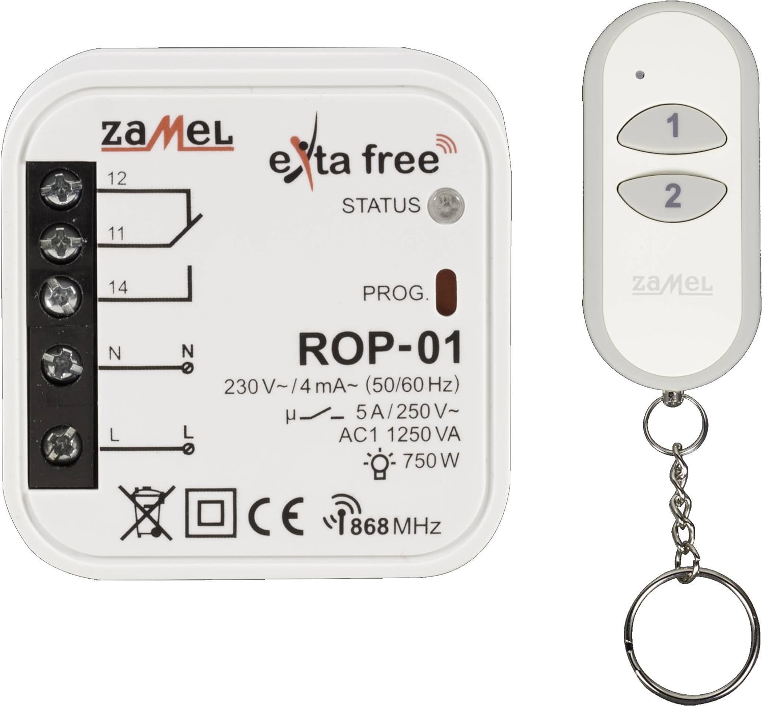 Exta Free Wireless-05 steuerungs – Universale, 1 pz, RZB - immagine 2