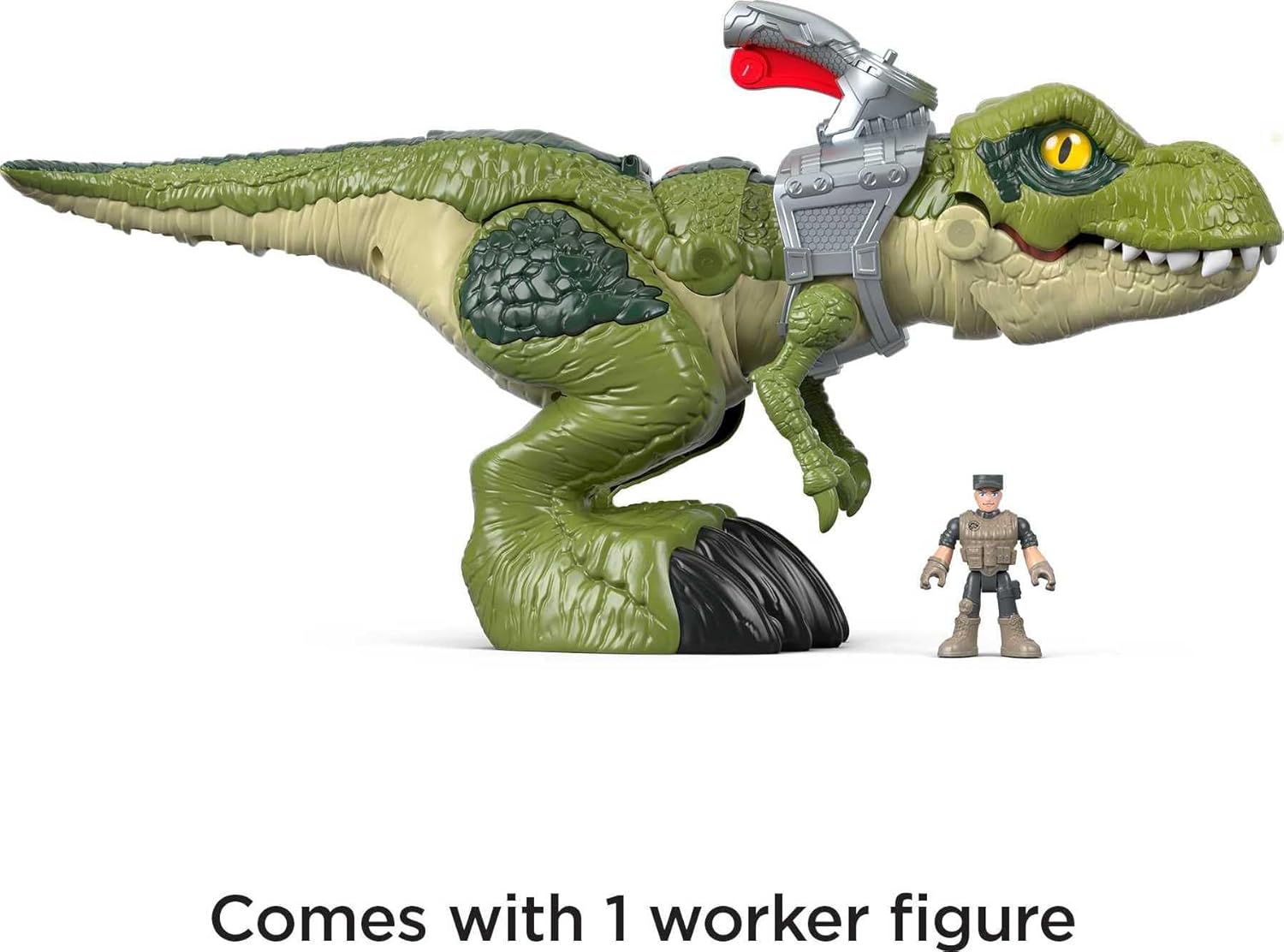 Imaginext Jurassic Park T-Rex Grande Bocca con Personaggio - immagine 6