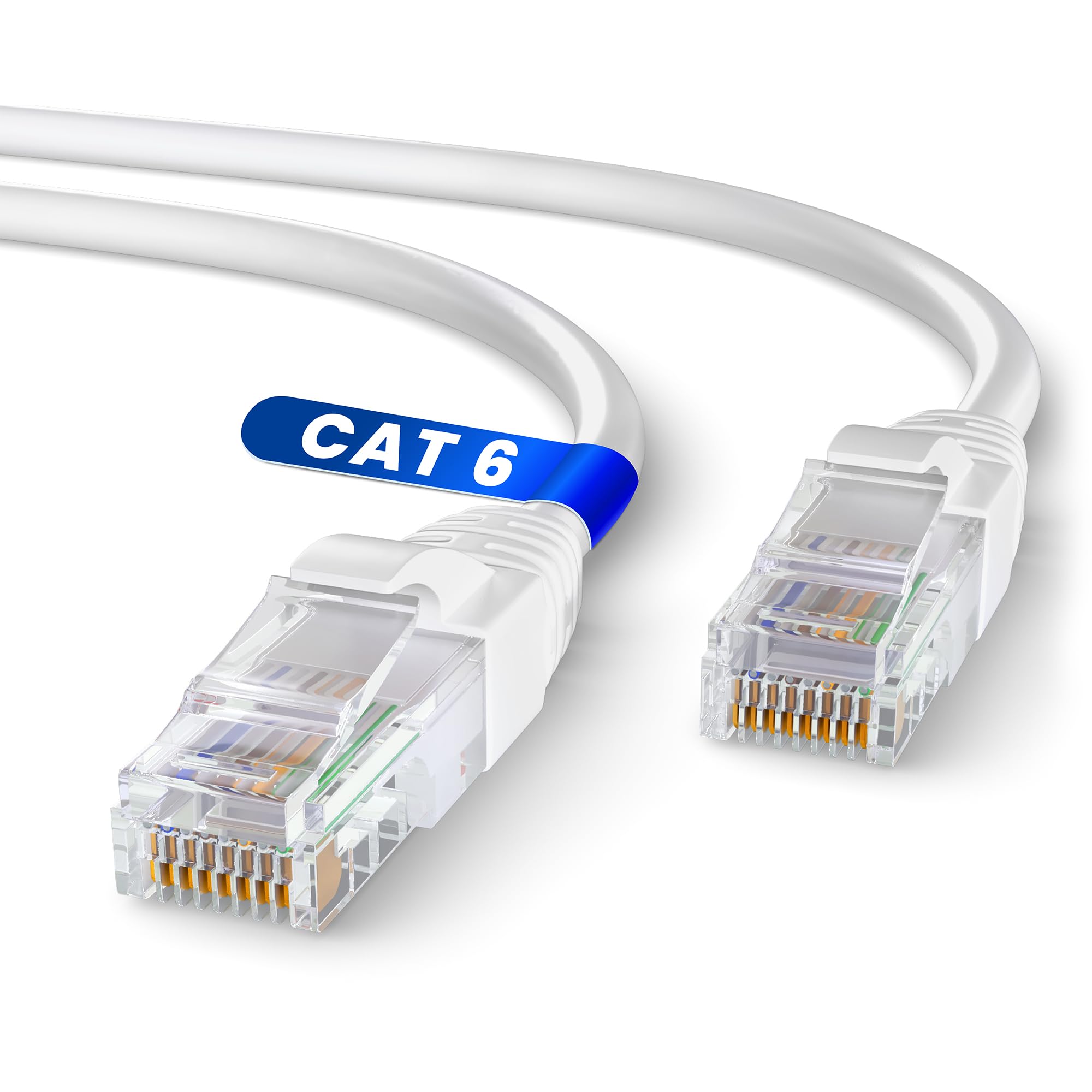 Mr. Tronic Cavo Ethernet Cat 6 UTP CCA 100m, Bianco