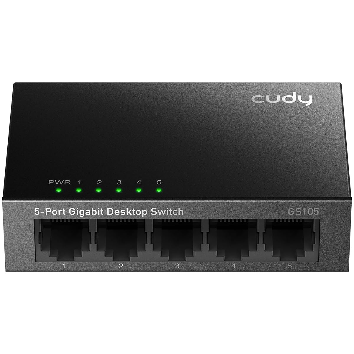 Cudy GS105 Switch Ethernet Gigabit 5 Porte, 10/100/1000 Mbps Hub Ethernet, Plug & Play, Cassa del Metallo