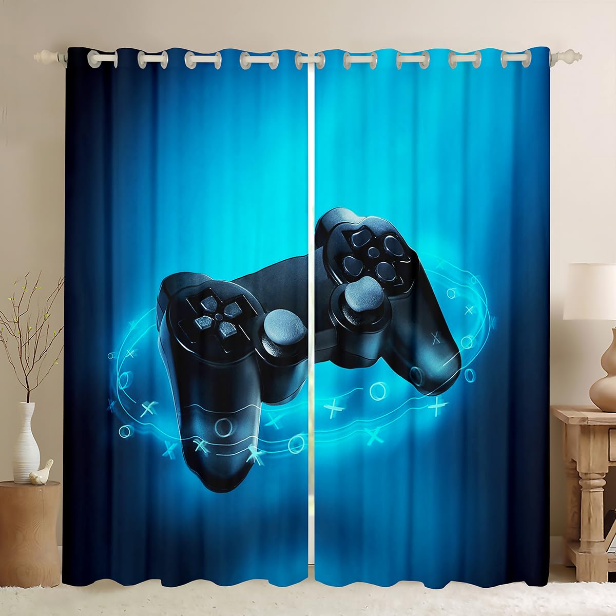 Tenda da gioco per ragazzi Gamer, Nero Blu