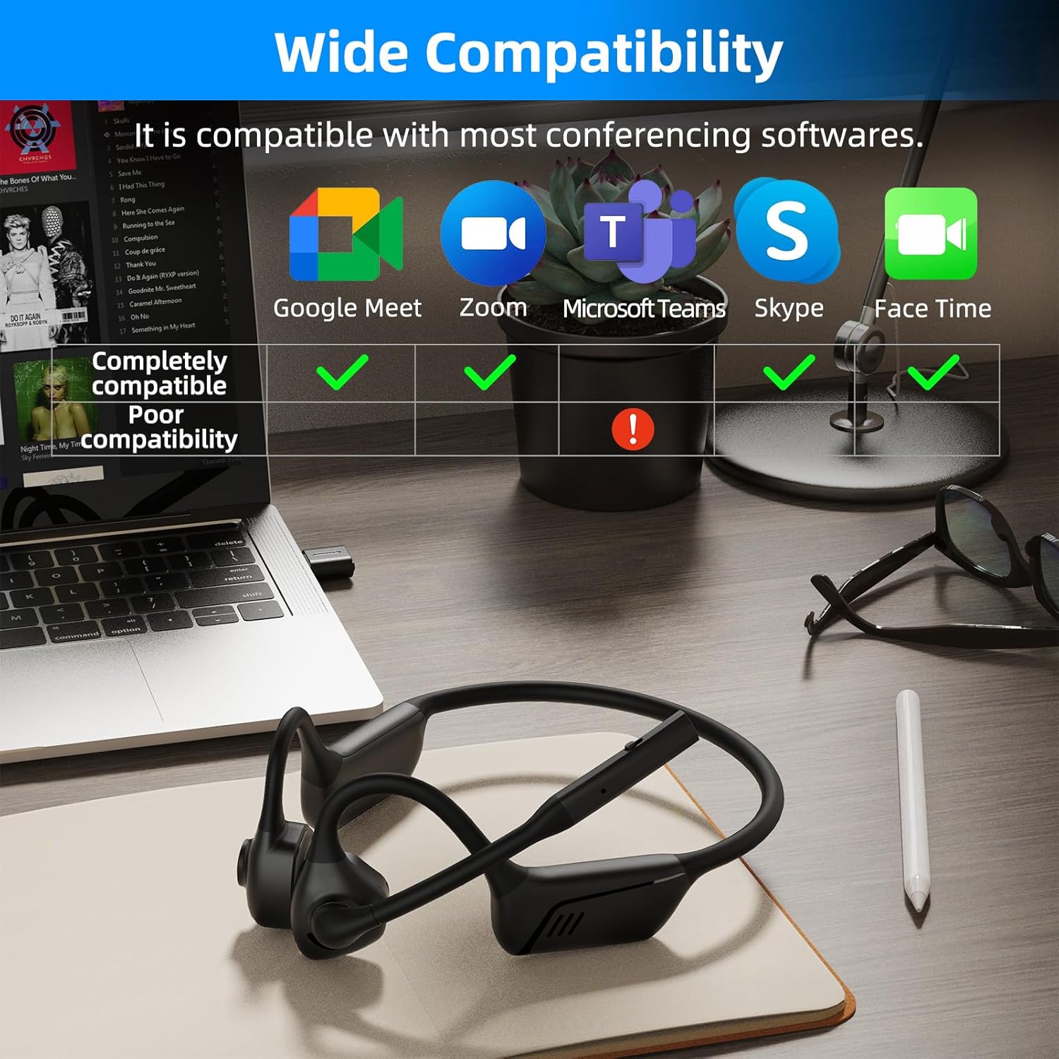 Ziocom Cuffie a Conduzione Aerea con Microfono - immagine 2