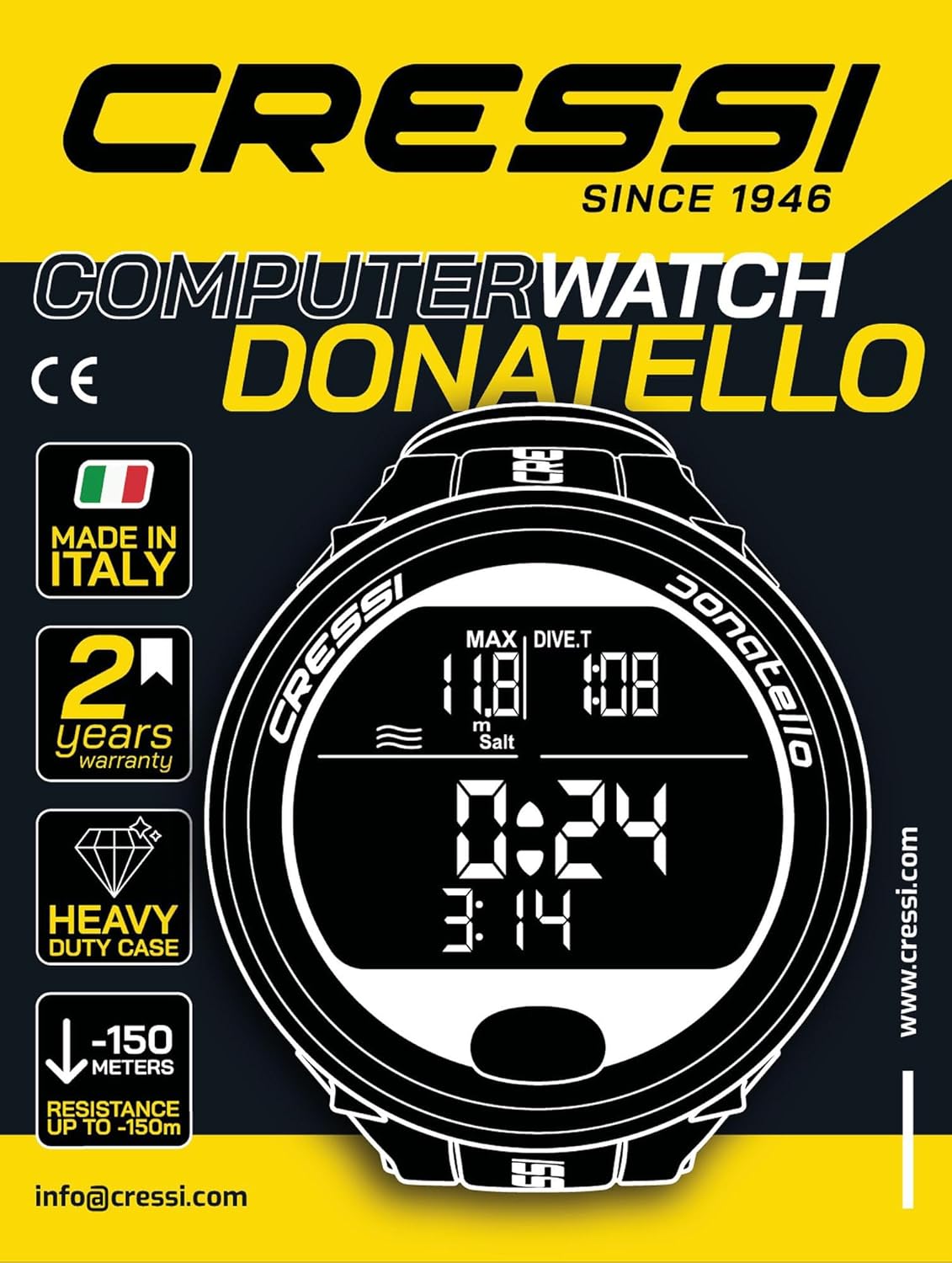 Cressi Donatello Diving Computer - Subacqueo Professionale - immagine 6