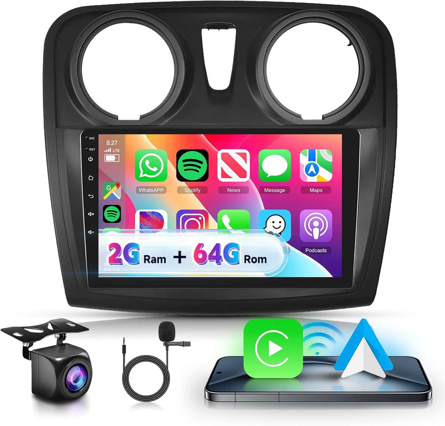 Vechtel Autoradio Android 13 per Renault Dacia Sandero 2 - immagine 1