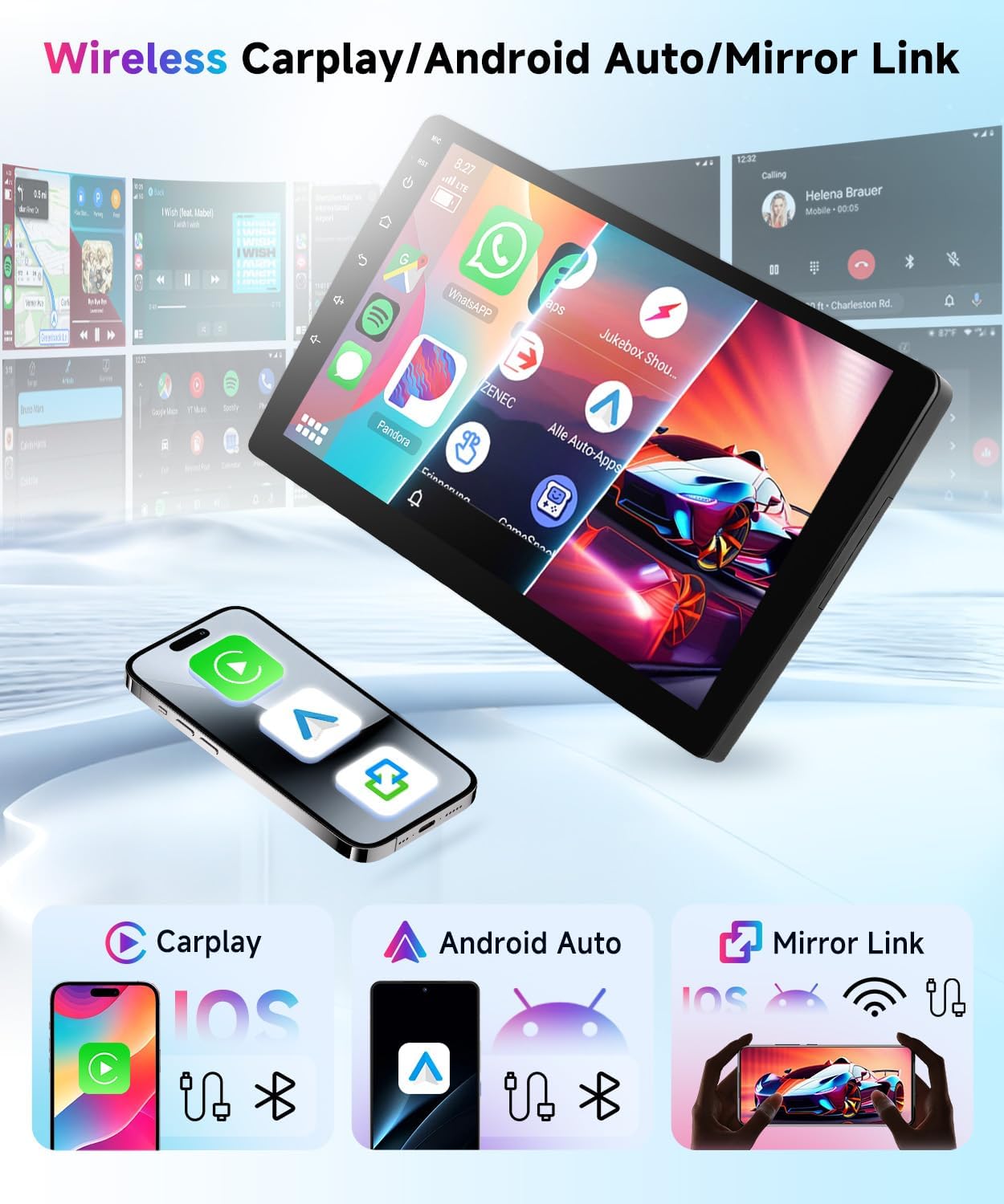 Vechtel Autoradio Android 13 per Renault Dacia Sandero 2 - immagine 3