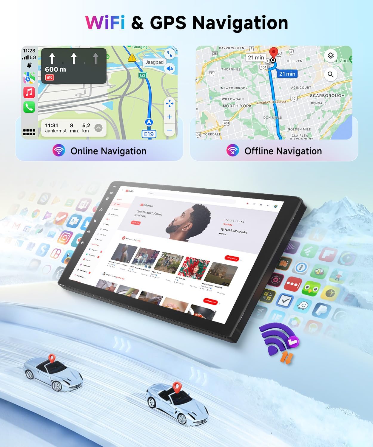 Vechtel Autoradio Android 13 per Renault Dacia Sandero 2 - immagine 4