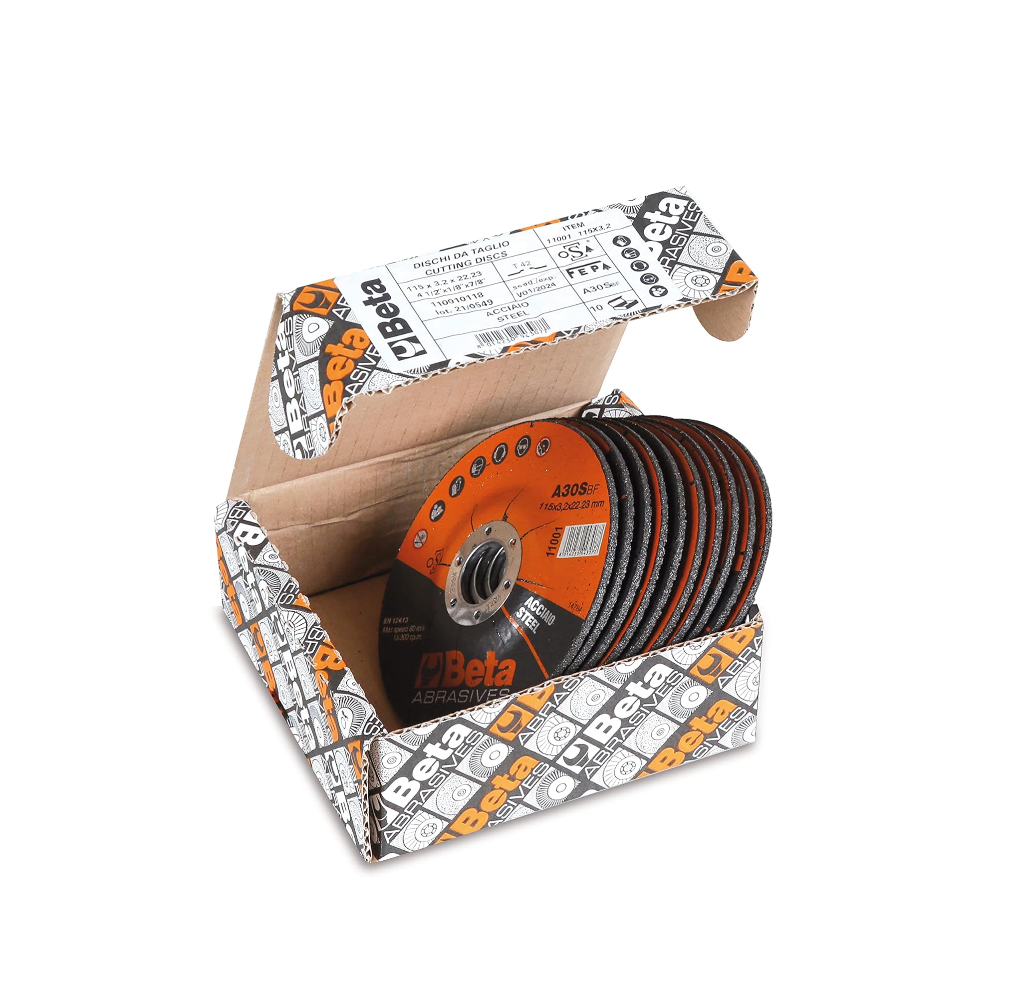 Beta 11001 - Dischi Abrasivi da Taglio 230x3.2mm