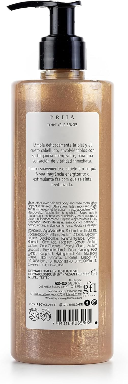 Prija Schiuma da Bagno Cremosa Vitalizzante 4x380ml - immagine 2