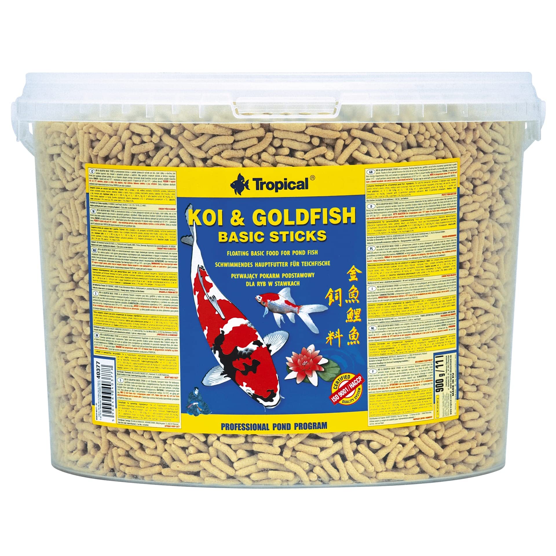 Tropical Koi&Goldfish Basic Sticks 11L / 900g
