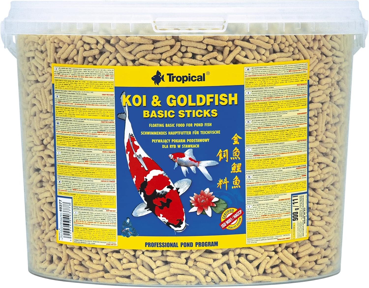Tropical Koi&Goldfish Basic Sticks 11L / 900g - immagine 1