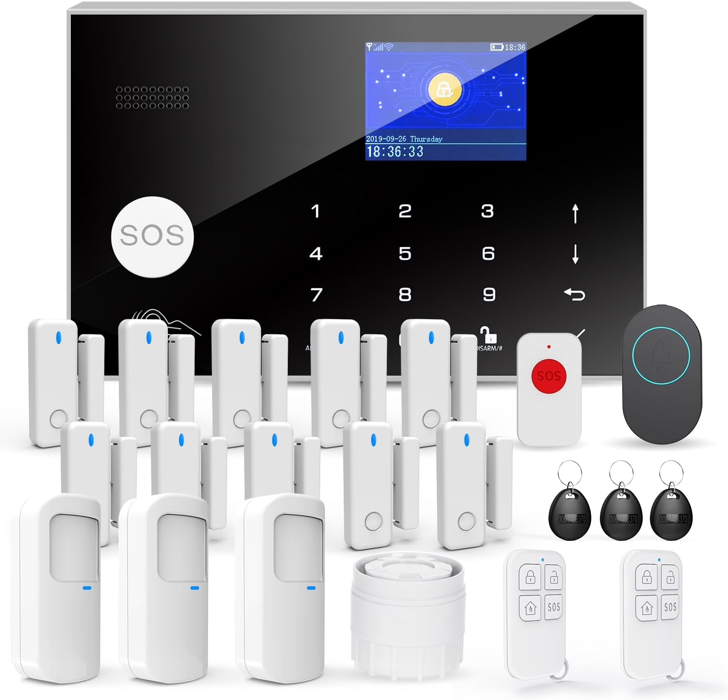 Sistema di Allarme Domestico Wireless 22 Pezzi - immagine 1