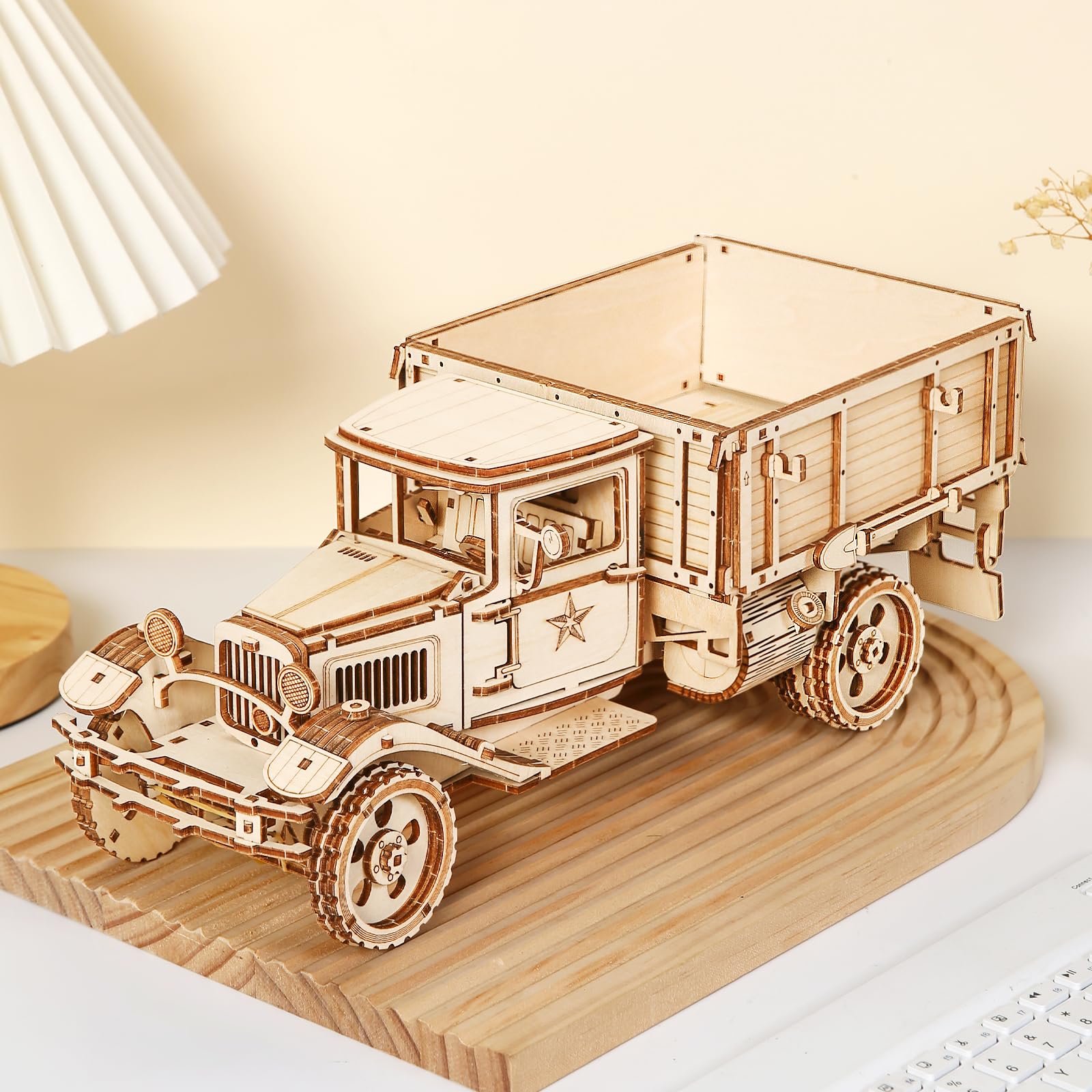 Set Puzzle 3D in Legno 264 Pezzi - Camion d'Epoca