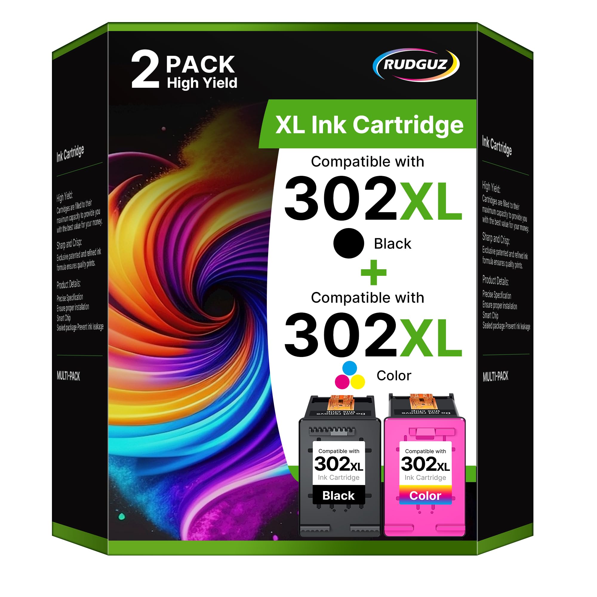 Cartucce d'Inchiostro 302XL per HP 302 (2 confezioni)