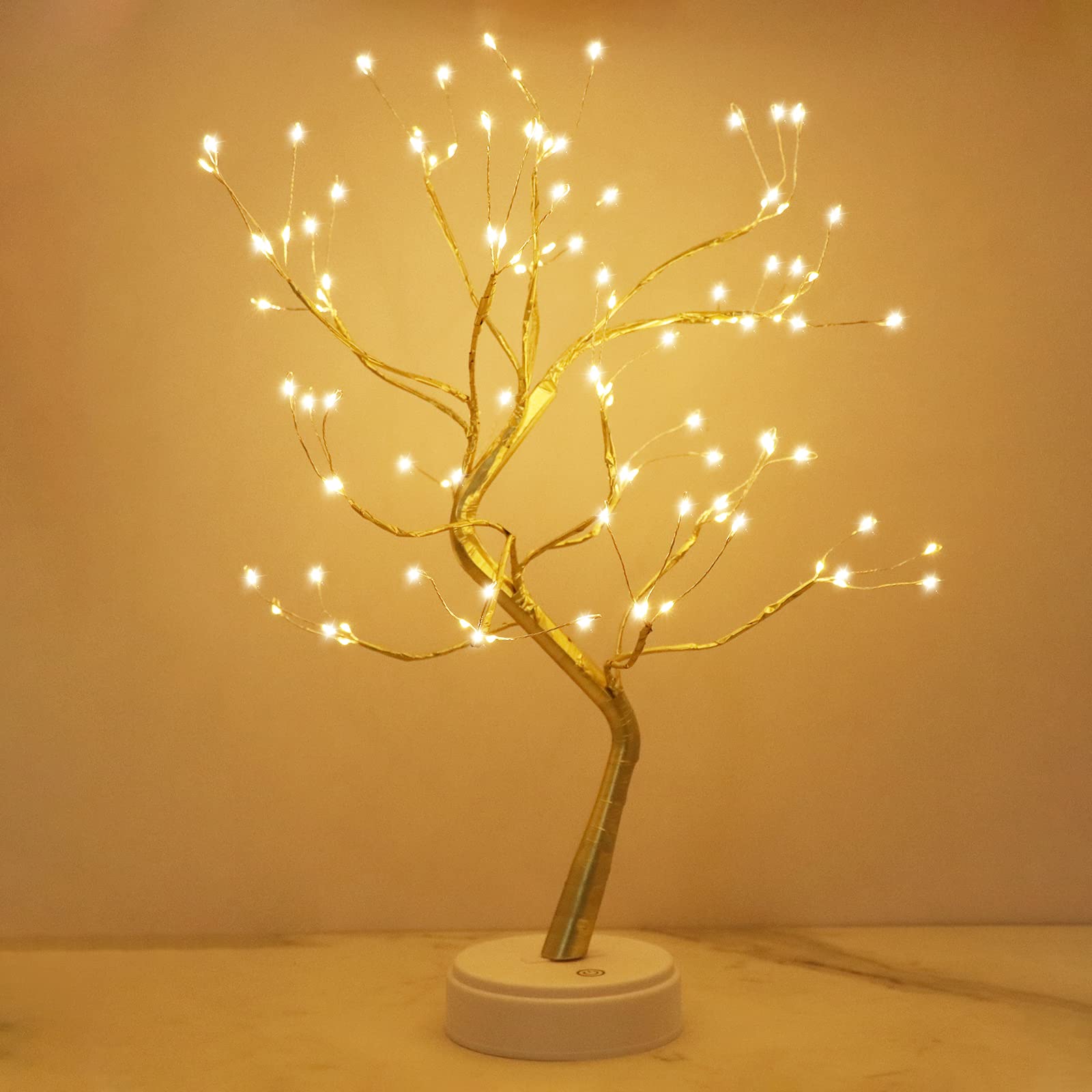 Kinamy LED Albero Lampada da Tavolo 108 Luci