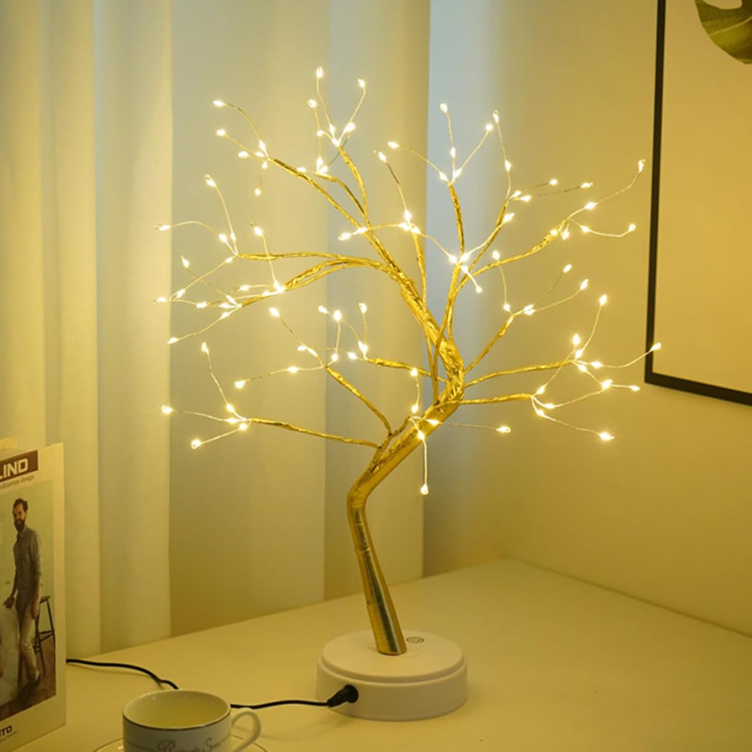 Kinamy LED Albero Lampada da Tavolo 108 Luci - immagine 2