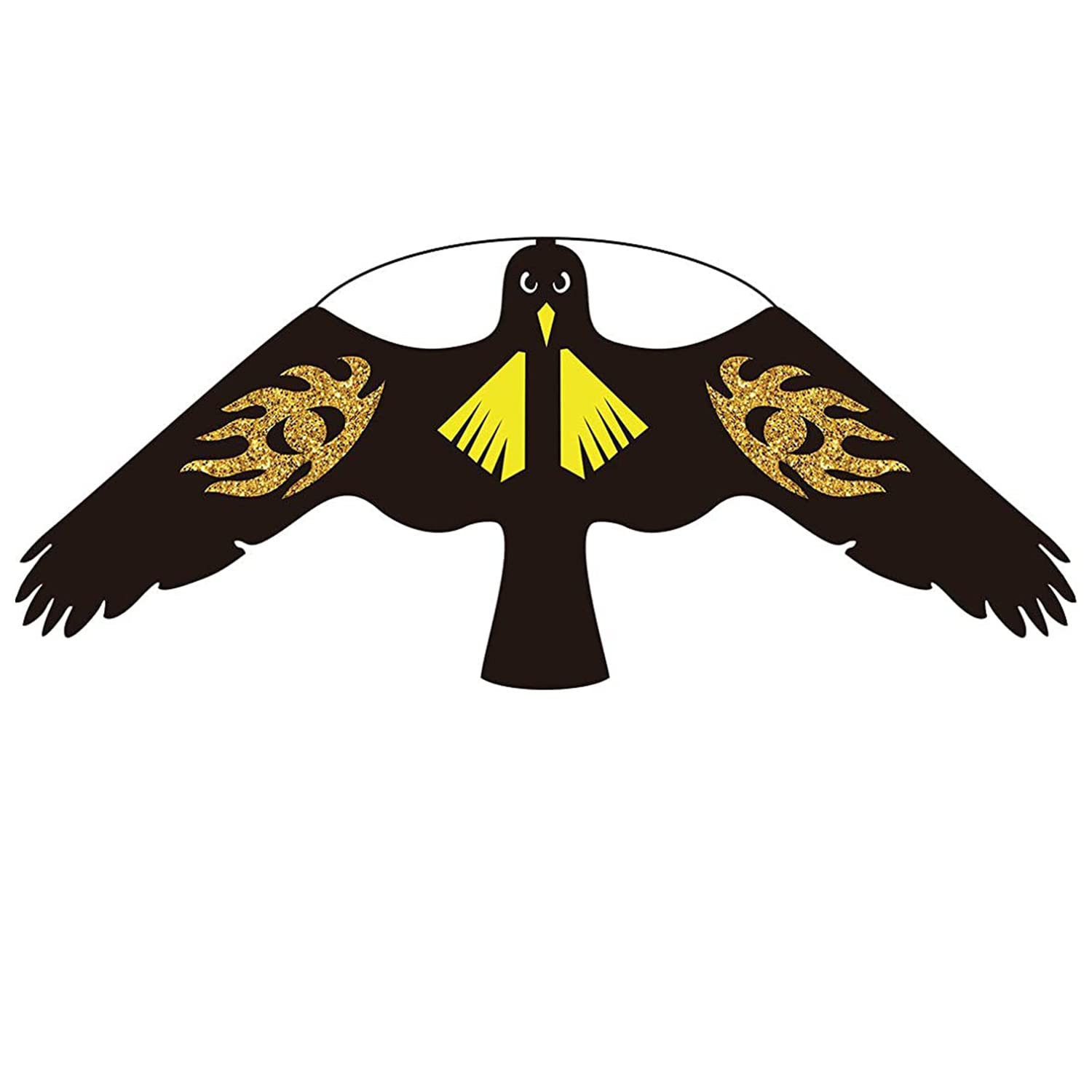 Uccello Spaventatore Volare Aquilone Falco con Asta 4m