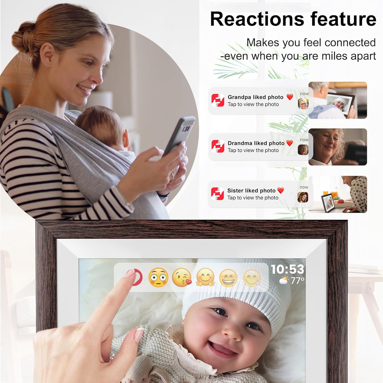 Hesmor Frameo Cornice Digitale 10.1 Pollici 64GB - immagine 5