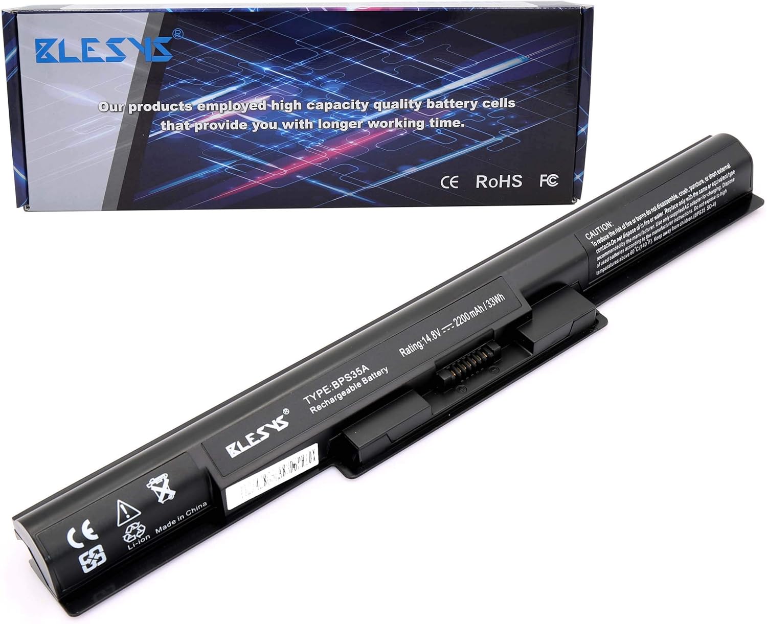 Blesys Batteria per Sony Vaio SVF152C29M Notebook 14.8V 2200mAh - immagine 1