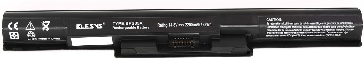 Blesys Batteria per Sony Vaio SVF152C29M Notebook 14.8V 2200mAh - immagine 2