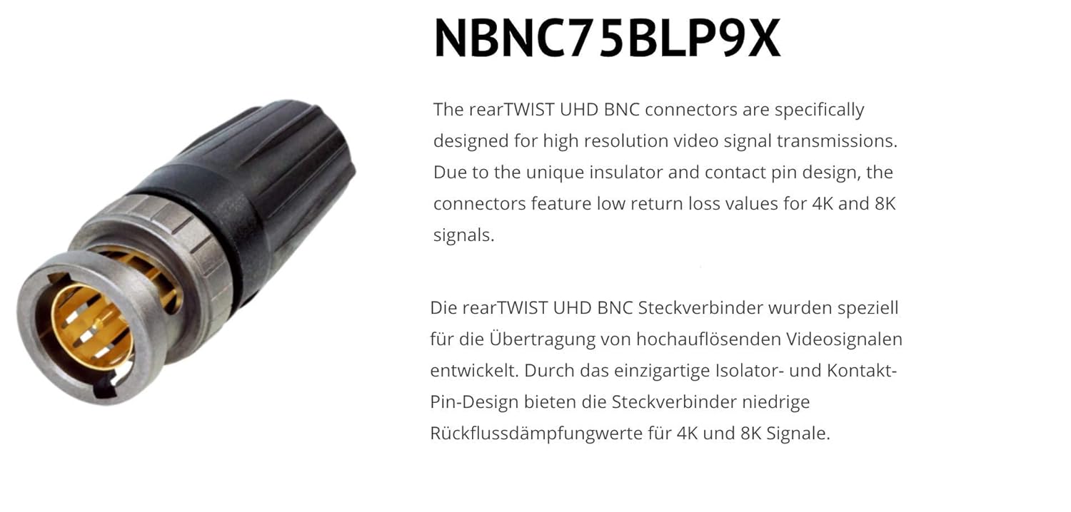 Sommer Cable - Cavo Patch Video 6G-SDI/4K BNC/BNC, Verde - immagine 5