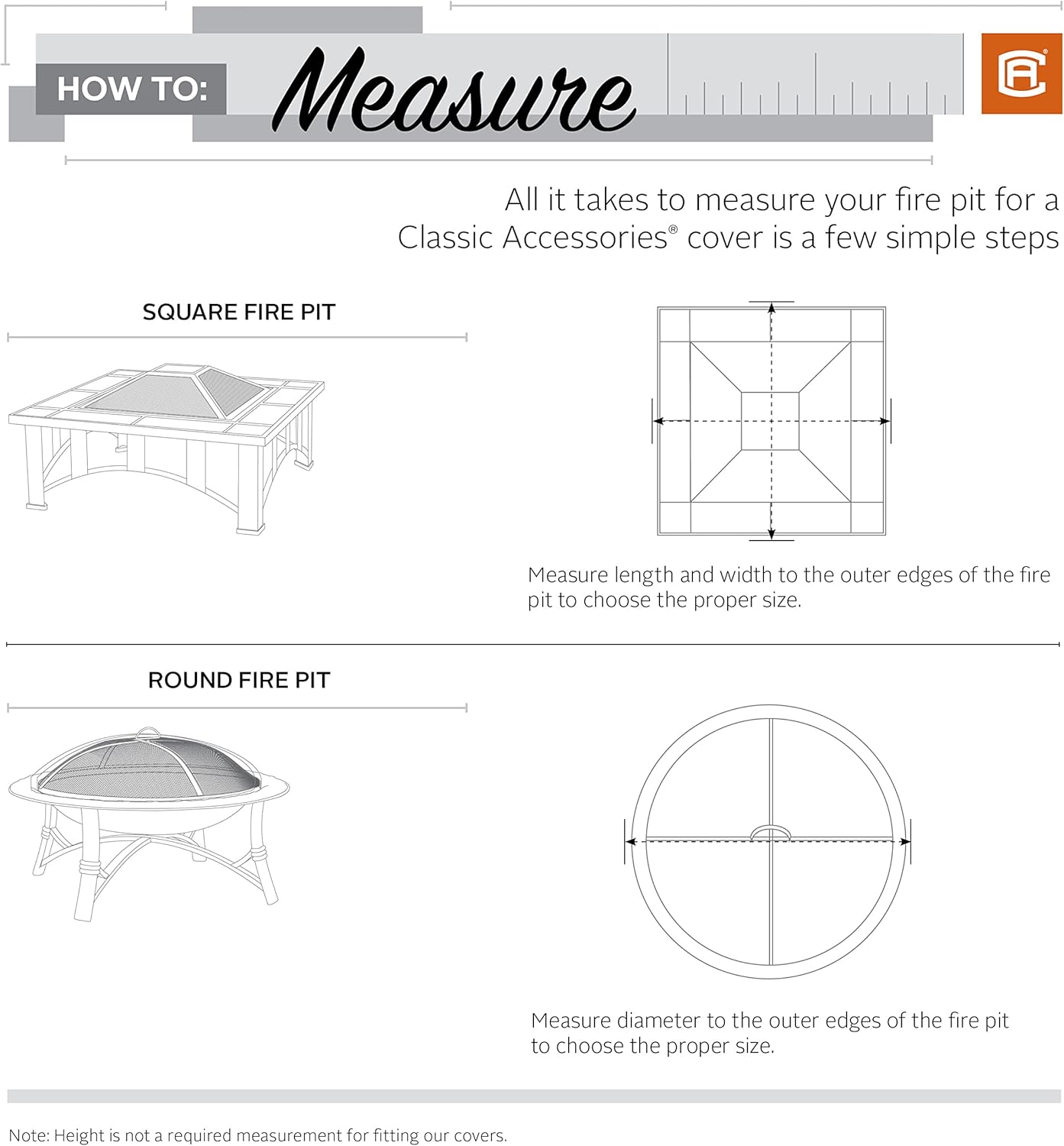 Copertura per braciere Rotondo, Nera, Classic Accessories - immagine 7