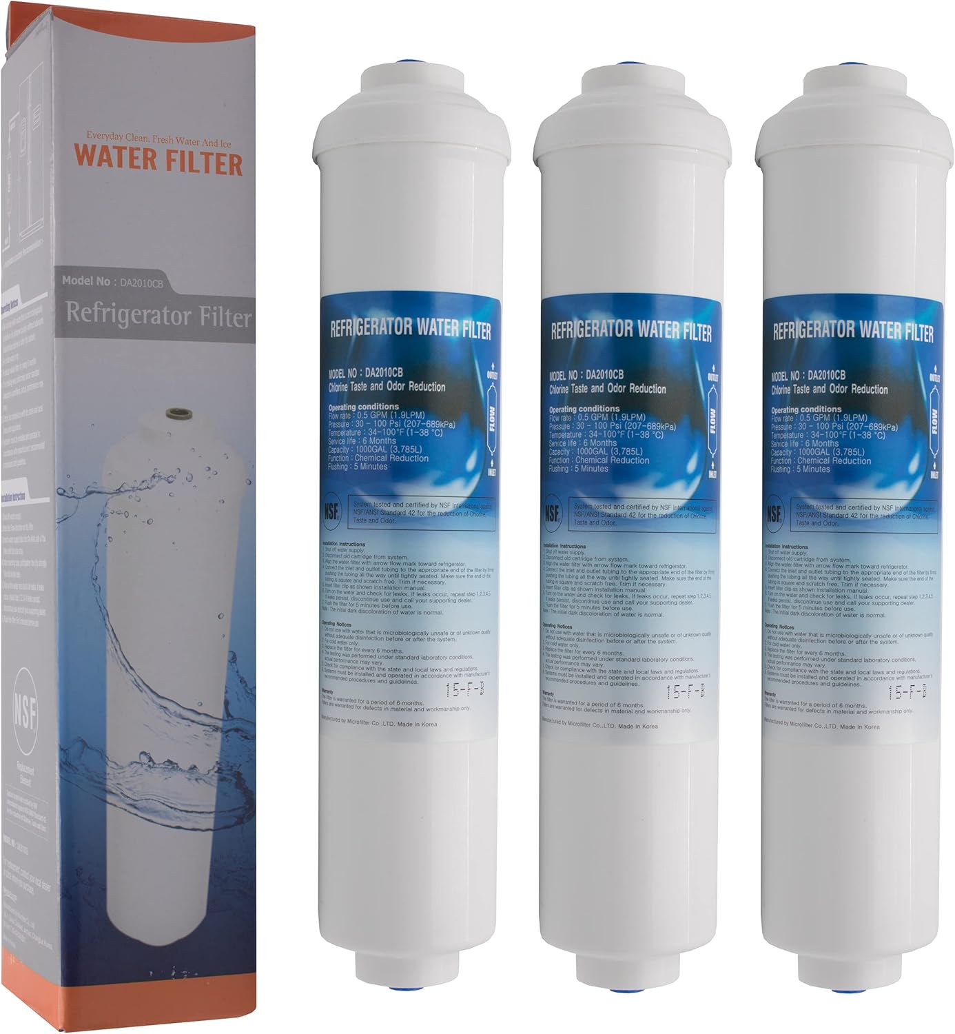 3X DA2010CB - Filtro Acqua per Frigoriferi Samsung - immagine 1