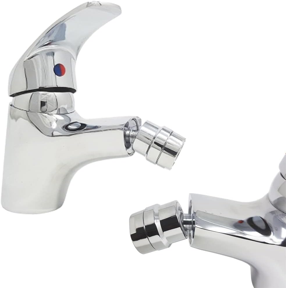 Kit 2 Rubinetti per Bagno Bidet Coppia Miscelatori in Ottone Cromato - immagine 4