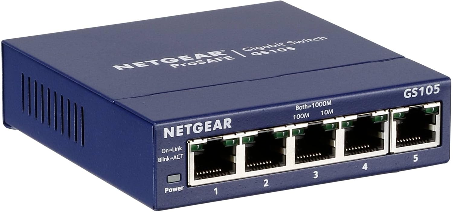 Netgear Switch Ethernet 5 Porte Unmanaged (GS105GE) - immagine 1
