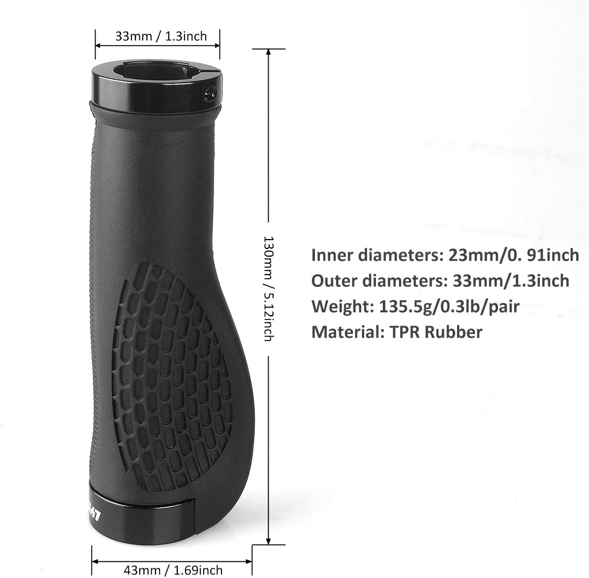 Lycaon Impugnature Ergonomiche per Biciclette - immagine 5