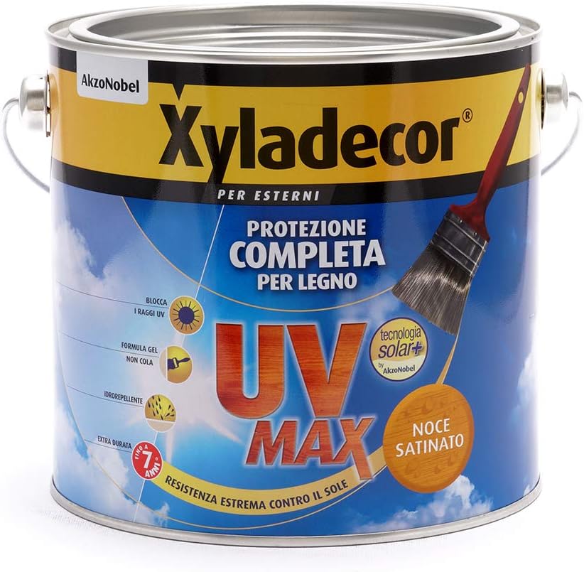 Xyladecor SMALTO LEGNO ESTERNI UV MAX NOCE 2,5L - immagine 1