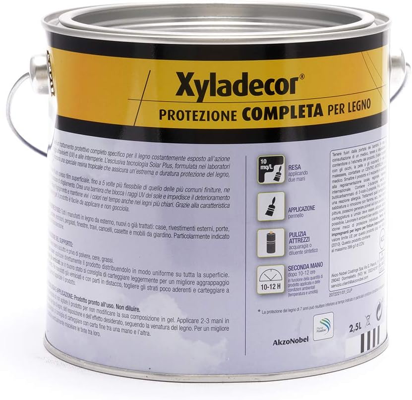 Xyladecor SMALTO LEGNO ESTERNI UV MAX NOCE 2,5L - immagine 2