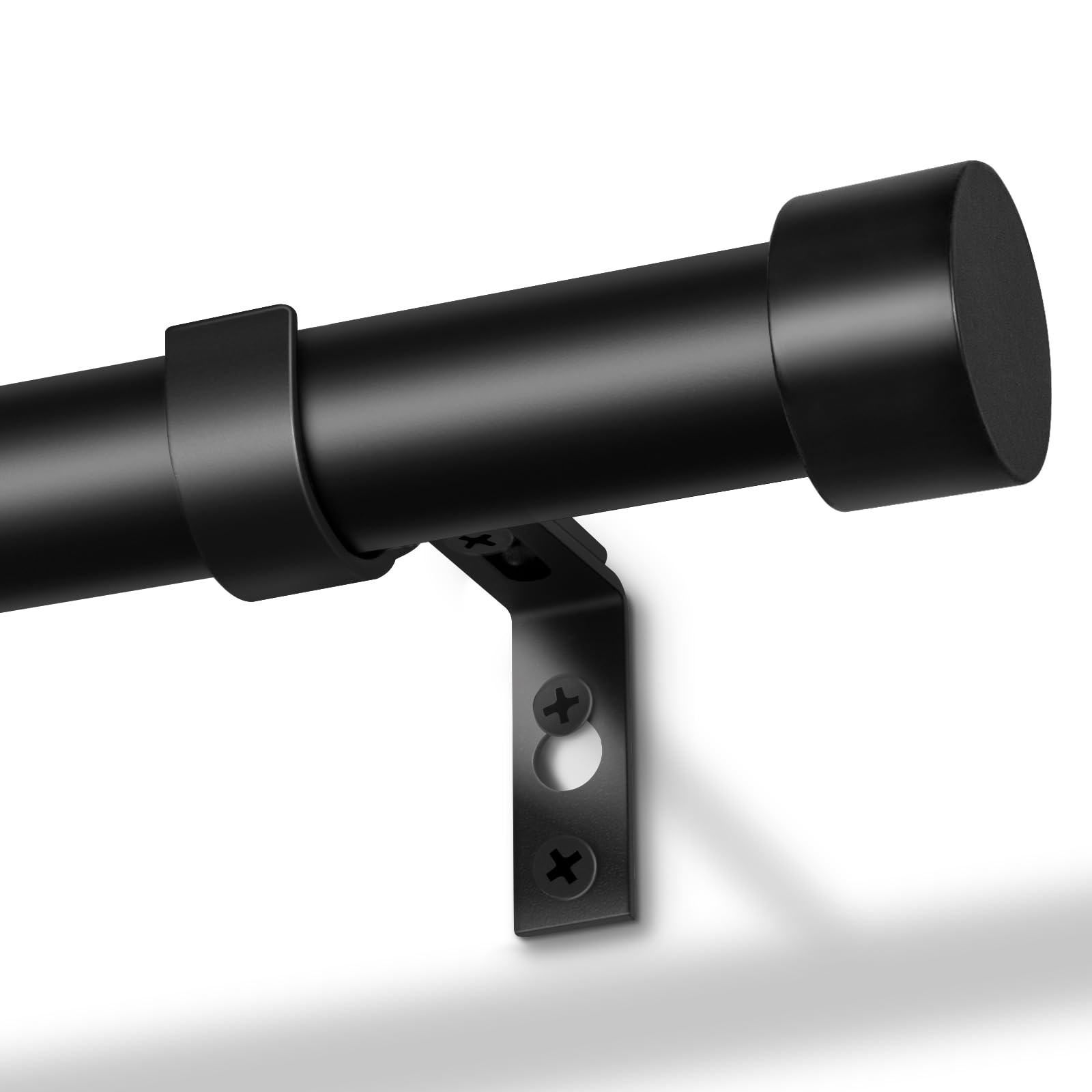 Defynee Bastone per Tende Nero 80-367 cm Regolabile