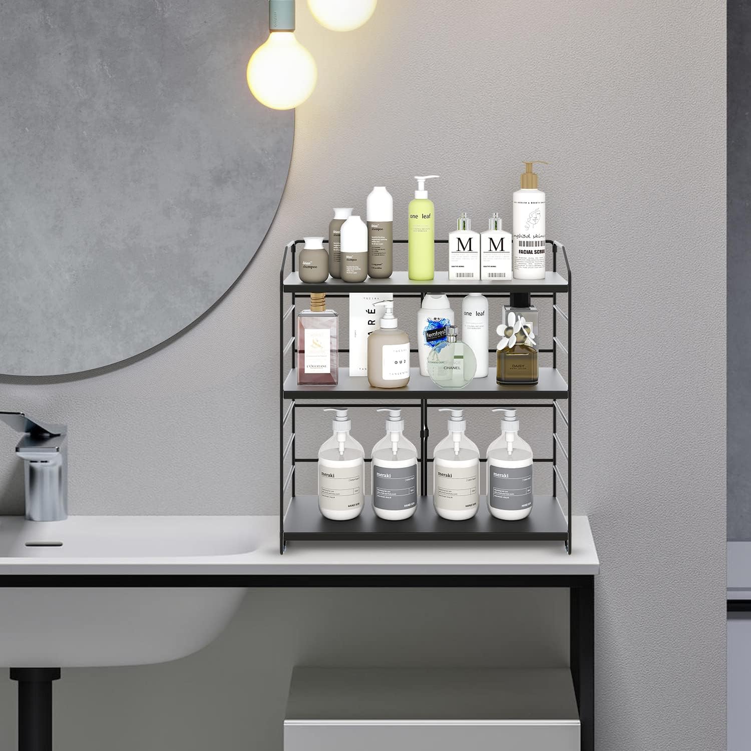 AIRUJIA Porta Spezie a 3 Livelli in Ferro - immagine 5